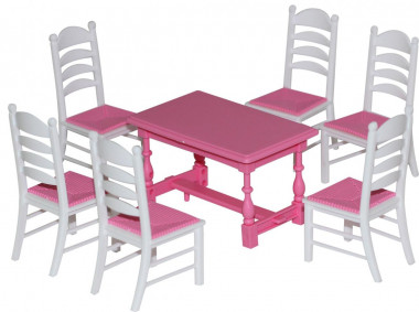 Набор мебели для кукол №6 (7 элементов) — Полесье Россия