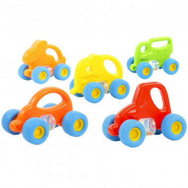 Беби Грипкар (микс №1)3 грузовика, 3 трактора, 2 автомобиля, 3 слоника, 3 кролика(итого 14 шт) — Полесье Россия