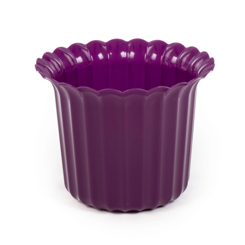 Цветочный горшок фиолетовый Виола d213 мм, h=168 мм - 3 л фото 1 — Полесье Россия