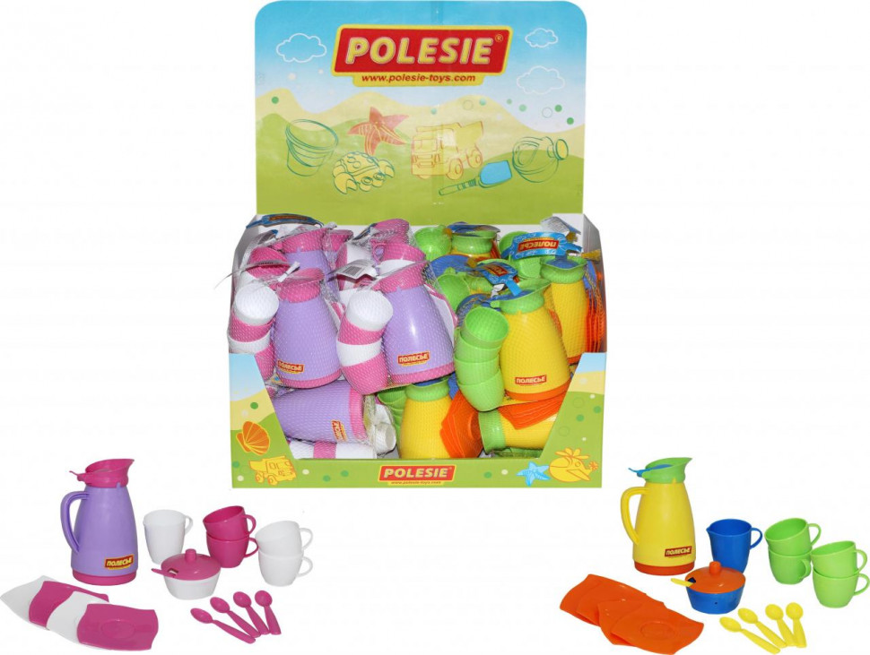 Набор детской посуды Алиса на 4 персоны (дисплей №9) Polesie - 20 наборов фото 1 — Полесье Россия