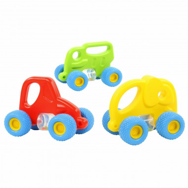 Беби Грипкар (микс №2)4 грузовика, 5 тракторов, 5 слоников — Полесье Россия