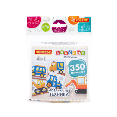 Конструктор Классик Мозаика №4 (техника) (350 элементов) — Полесье Россия