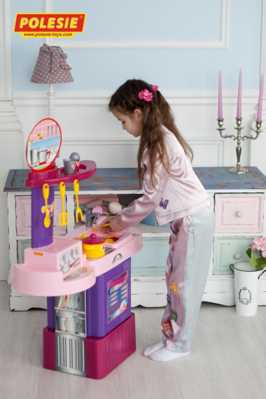 Детская кухня розовая Набор PIU PIU №1 — Полесье Россия