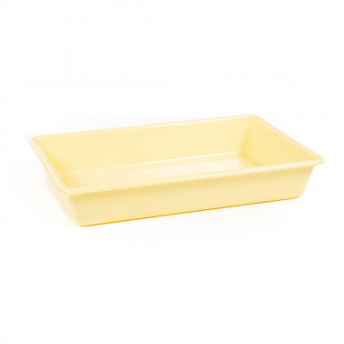 Лоток прямоугольный №8, 3,5 литра, 340х230х68 мм (бледно-желтый) — Полесье Россия