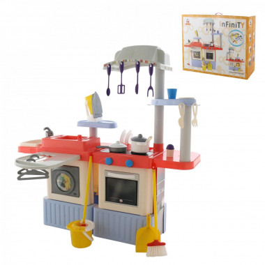 Игровой набор INFINITY premium №4 стиральная машина и детская кухня — Полесье Россия