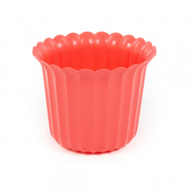 Цветочный горшочек розовый Виола d97 мм, h=74 мм - 0,25 л — Полесье Россия