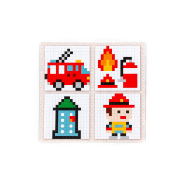 Конструктор Классик Мозаика №12 (пожарная часть) (350 элементов) в пакете — Полесье Россия