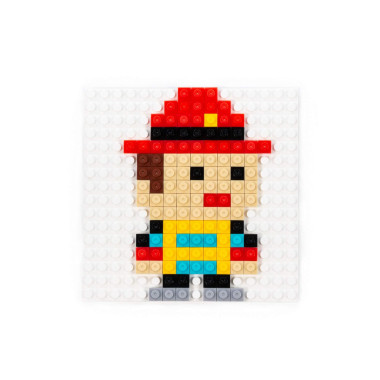 Конструктор Классик Мозаика №12 (пожарная часть) (350 элементов) в пакете — Полесье Россия