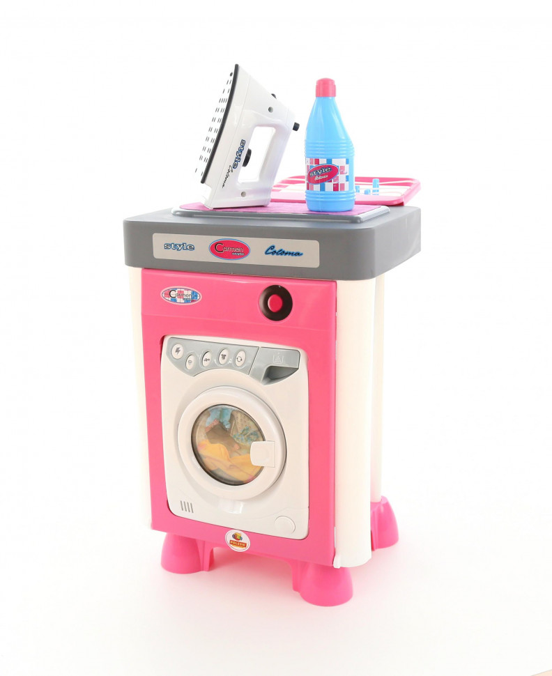 Игровой набор Carmen №2 стиральная машина с утюгом фото 1 — Полесье Россия