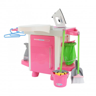 Игровой набор Carmen №5 стиральная машина с аксессуарами для стирки и уборки — Полесье Россия