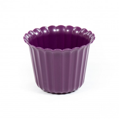 Цветочный горшочек фиолетовый Виола d97 мм, h=74 мм - 0,25 л — Полесье Россия