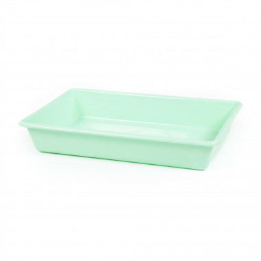 Лоток прямоугольный №9, 5,5 литра, 410х270х77 мм (бледно-бирюзовый) — Полесье Россия