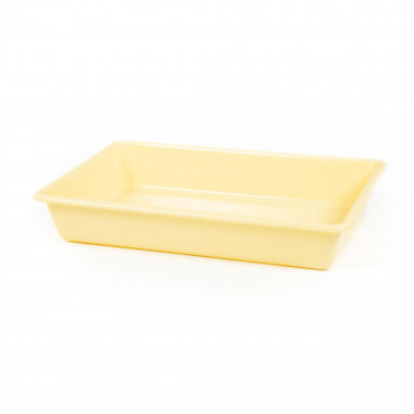 Лоток прямоугольный №9, 5,5 литра, 410х270х77 мм (бледно-жёлтый) СНЯТ с произ-ва (аналоги арт 73440 , 73433, 05400) — Полесье Россия