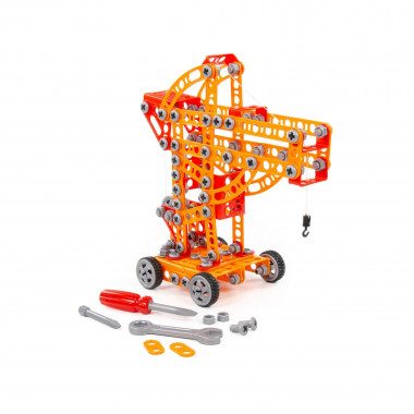 Конструктор &quot;Изобретатель&quot; (235 элементов) трактор, самосвал, кран — Полесье Россия