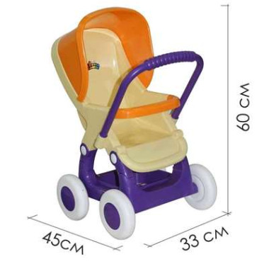 Коляска для кукол прогулочная 4-х колёсная 95237 — Полесье Россия