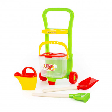 Набор: Тележка Caddie, лопата №15, грабли №15, ведро №8, лейка №10 — Полесье Россия