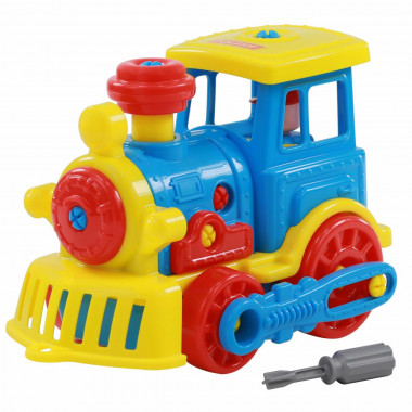 Конструктор Паровоз с отверткой — Полесье Россия