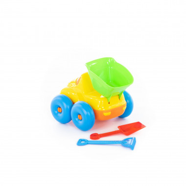 Набор №102: Блоппер, автомобиль-самосвал + лопатка малая №3, грабельки малые №3 — Полесье Россия