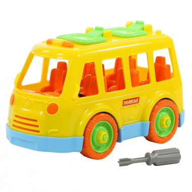 Конструктор с отверткой Автобус — Полесье Россия