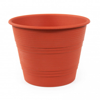 Напольный цветочный горшок коричневый Виолетта №3, d430 мм - 27 л, h323 мм — Полесье Россия