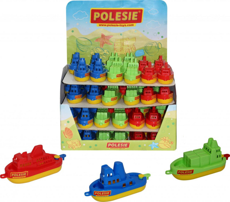 Кораблик (дисплей №6) Polesie (48 корабликов в дисплее) фото 1 — Полесье Россия