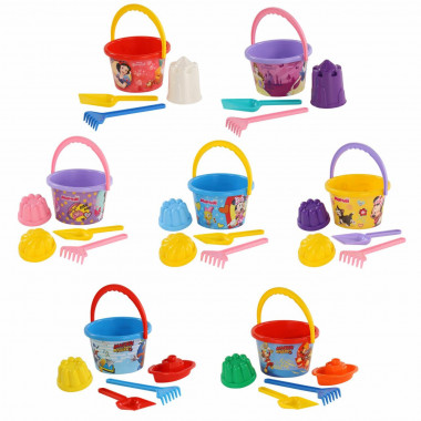 Песочный набор Disney с ведром средним с наклейкой (микс №15) — Полесье Россия