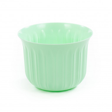 Цветочный горшок светло-желтый Лира d162 мм, h120 мм - 1,5 л — Полесье Россия