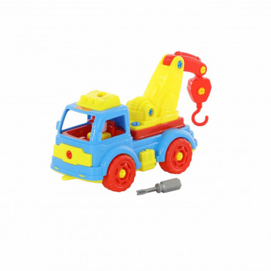 Конструктор с отверткой Автомобиль-эвакуатор (38 элементов) — Полесье Россия