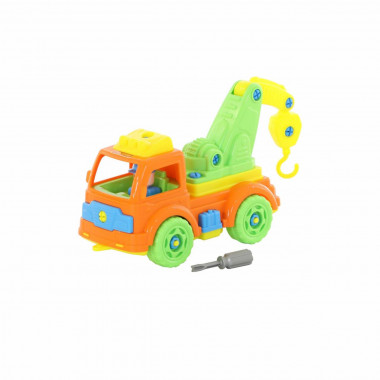 Конструктор с отверткой Автомобиль-эвакуатор (38 элементов) — Полесье Россия