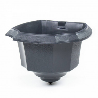 Цветочный горшок настенный Ника h113 мм - 1,55 л серый ЦВ — Полесье Россия