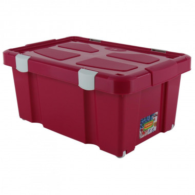 Ёмкость №51 для хранения на колёсиках с крышкой, 620х430х270 мм, 45 литров — Полесье Россия