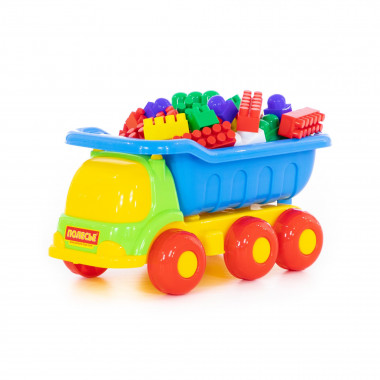 Набор №126: Самосвал Универсал и конструктор Супер-Микс 60 элементов — Полесье Россия