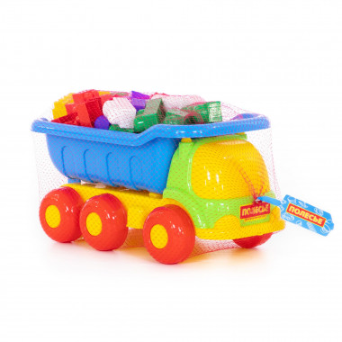 Набор №126: Самосвал Универсал и конструктор Супер-Микс 60 элементов — Полесье Россия