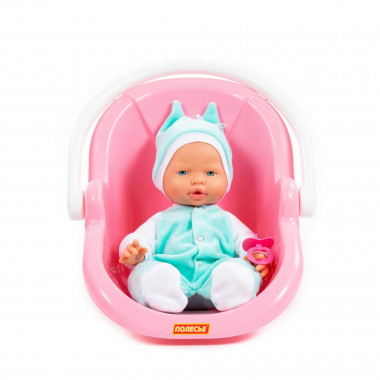 Пупс Весёлый (35 см) с соской и переноской — Полесье Россия