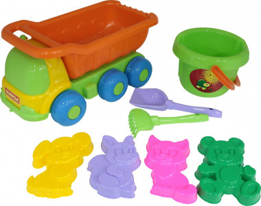 Набор №127: Самосвал Универсал с ведерком и формочками — Полесье Россия