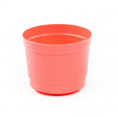 Цветочный горшок розовый Жасмин d113 мм - 0,6 л, h91мм — Полесье Россия