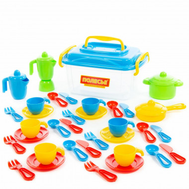 Набор детской посуды на 6 персон (38 элементов) — Полесье Россия