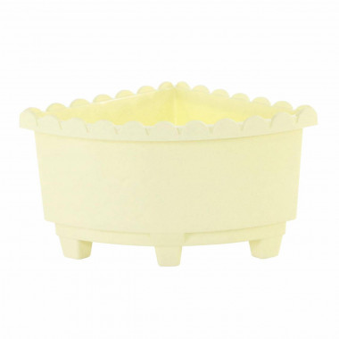 Цветочный горшок угловой Эмиль b395 мм, h=290 мм - 20 л желтый ЦВ — Полесье Россия