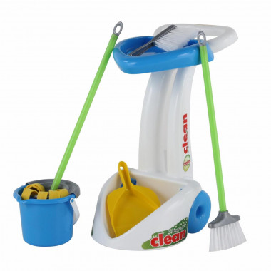 Набор Чистюля (6 элементов) с тележкой каталкой — Полесье Россия