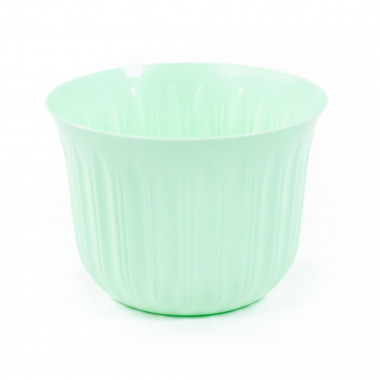 Цветочный горшок светлый бирюзовый Лира d185 мм, h135 мм - 2,1 л — Полесье Россия