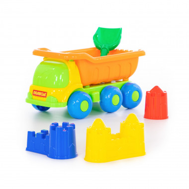 Набор №367: Самосвал Универсал с лопаткой и формочками для замка — Полесье Россия