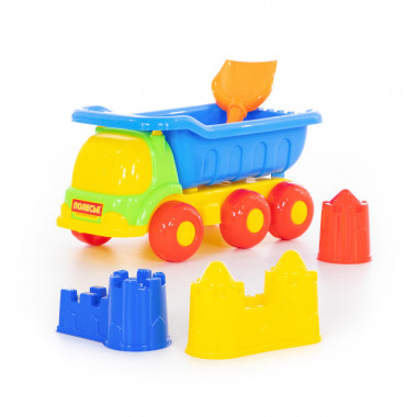 Набор №367: Самосвал Универсал с лопаткой и формочками для замка — Полесье Россия