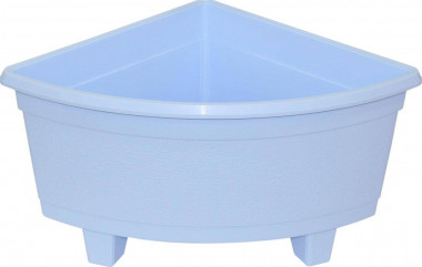 Цветочный горшок угловой Ян h=216 мм - 20 л голубой ЦВ — Полесье Россия