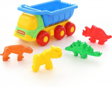 Набор №574: Самосвал Универсал с формочками динозавров — Полесье Россия
