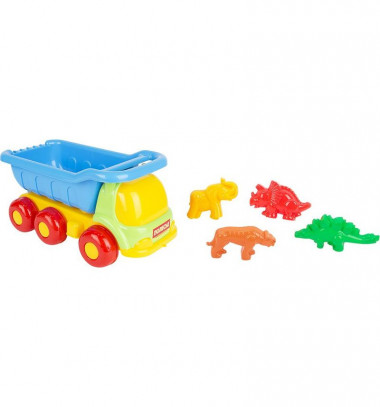 Набор №574: Самосвал Универсал с формочками динозавров — Полесье Россия