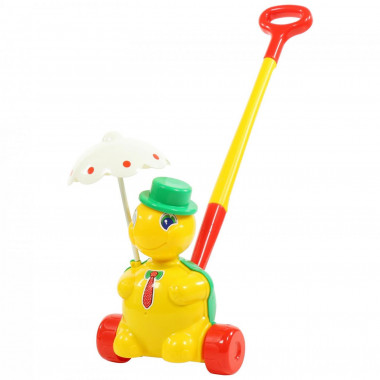 Черепашка-каталка Тортила с ручкой - 8 шт в уп — Полесье Россия