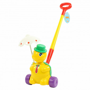 Черепашка-каталка Тортила с ручкой - 8 шт в уп — Полесье Россия