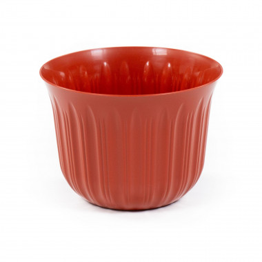 Цветочный горшок коричневый Лира d185 мм, h135 мм - 2,1 л — Полесье Россия